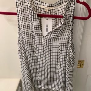 NWT Black and White Striped Blouse